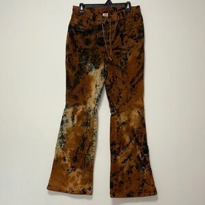 Vintage Acid Wash Flared Jeans